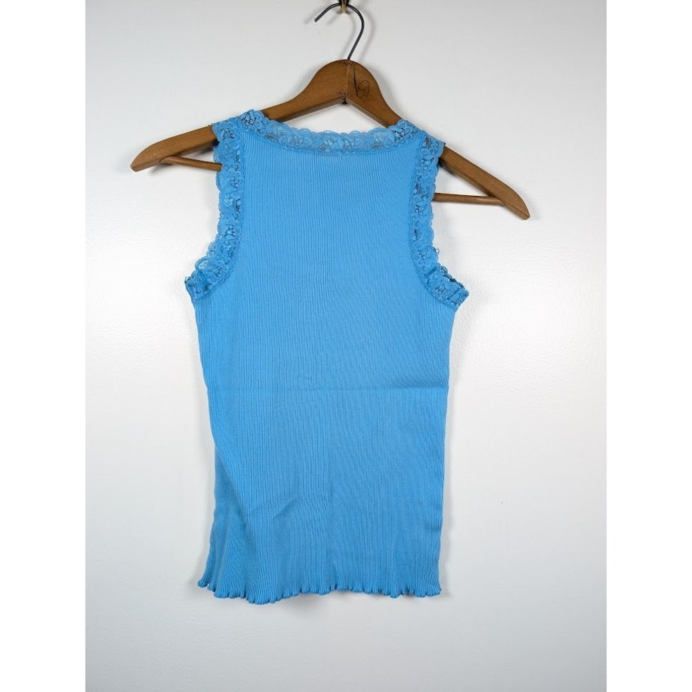 Vintage Y2K Old Navy Tank Top Women's Size Medium Lace Trim Camisole Bella Elena - Picture 2 of 6